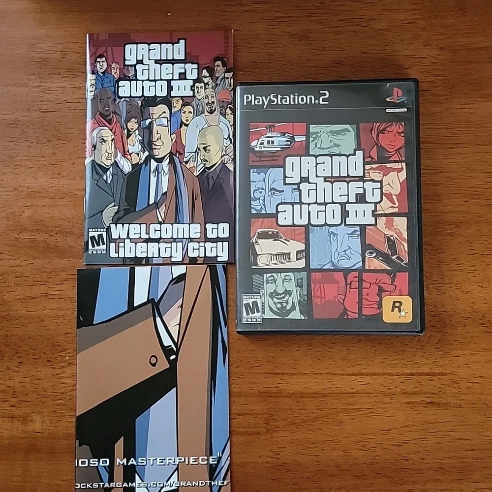 Sony Playstation 2 Grand Theft Auto Vice City and Grand Theft Auto III Games
